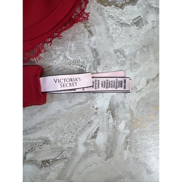 Victoria’s Secret Sz 36D DREAM ANGELS Wicked Unlined Lace Balconette Bra. - Picture 5 of 5